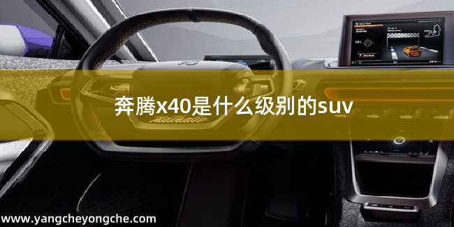 奔腾x40是什么级别的suv