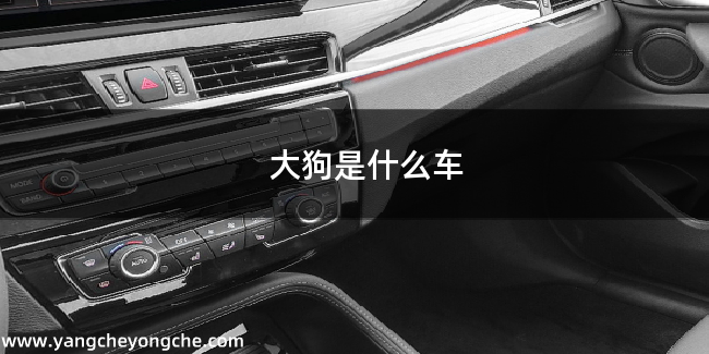 大狗是什么车